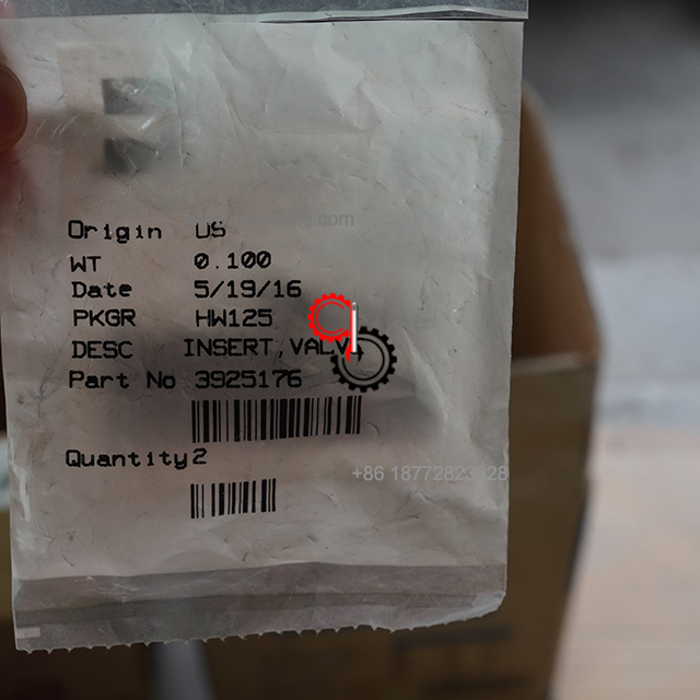 3925176 6BT 4B3.9 Оригинальные детали вставки клапана Cummins для дизельного двигателя