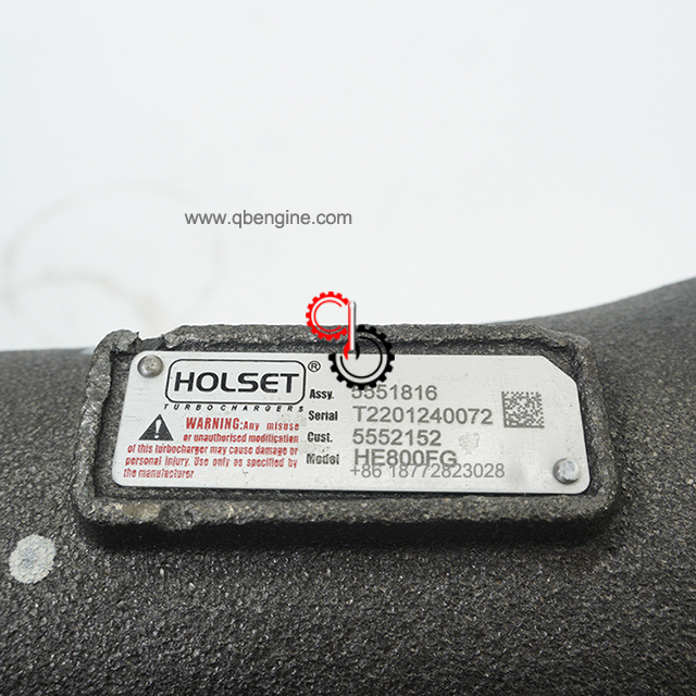 5552152 5551816 Оригинальный теплообменник Cummins QSK60-G HE800FG Турбокомпрессор Holset