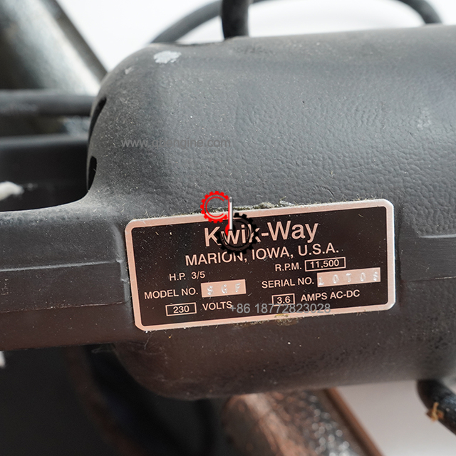 3376030 Оригинальный двигатель Cummins SGF Kwik-Way в сборе, 230 В, 230 В, 11 500 об/мин