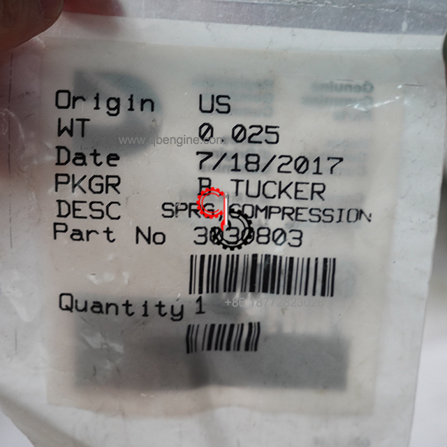 3030803 Оригинальная цилиндрическая пружина сжатия NT855 Cummins