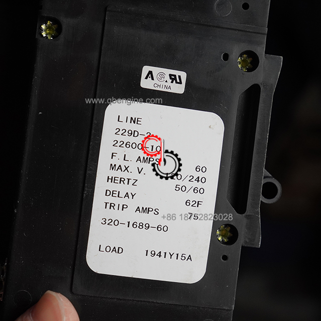 0320-1689-10 Оригинальный автоматический выключатель генератора Cummins