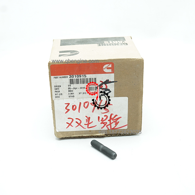 3010915 Оригинальная двухсторонняя гладкая шпилька Cummins QSX QSK