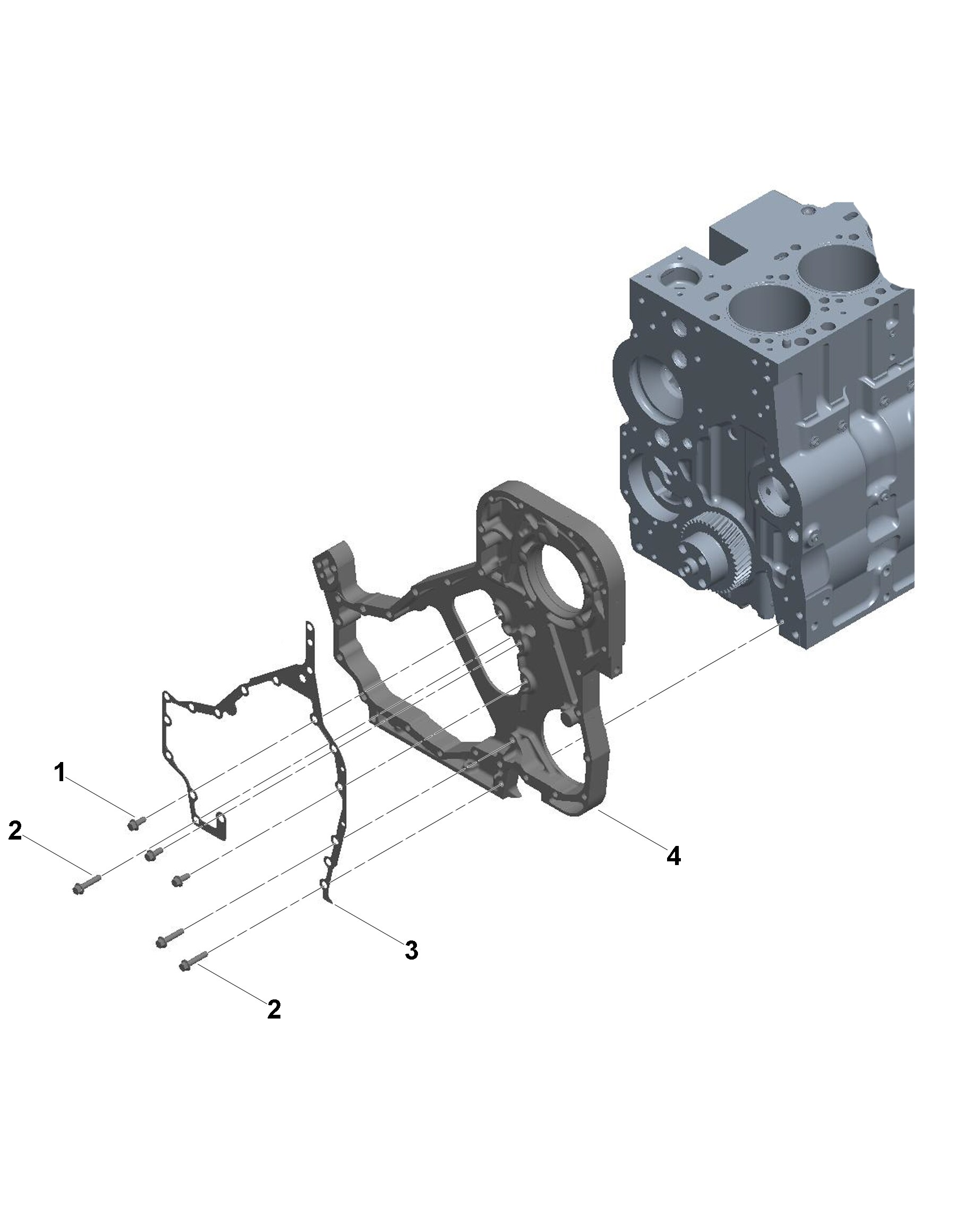 Корпус переднего редуктора