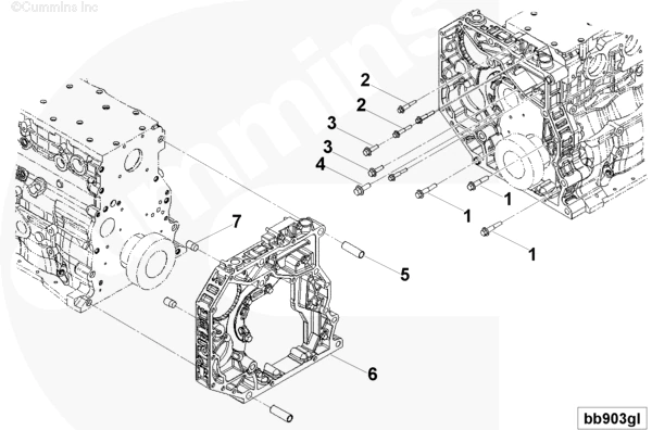 Корпус заднего редуктора