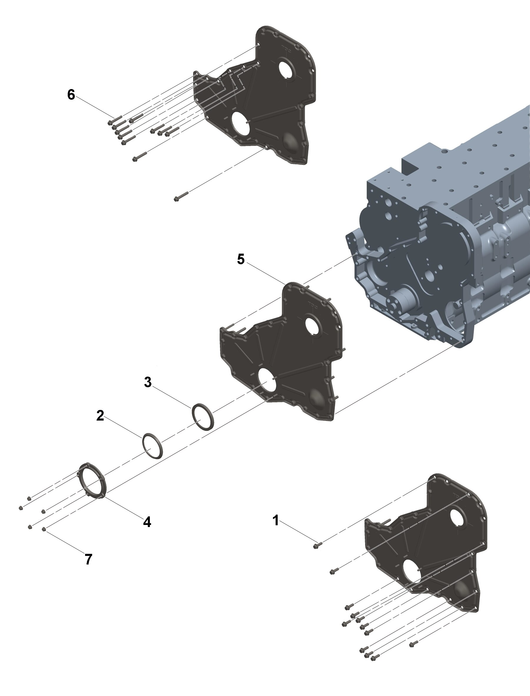 Передняя крышка коробки передач