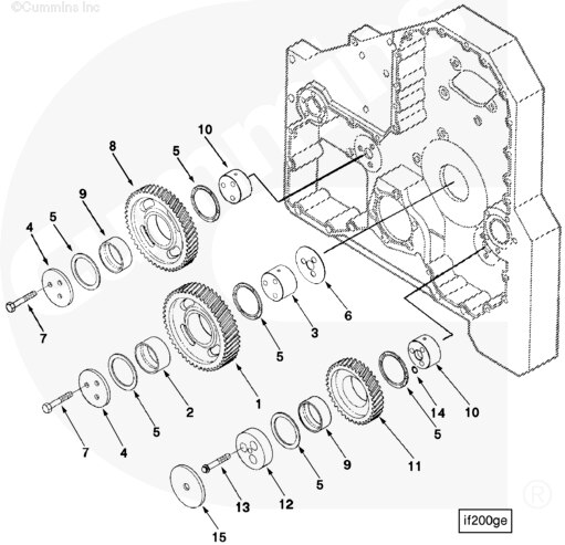 Промежуточные шестерни